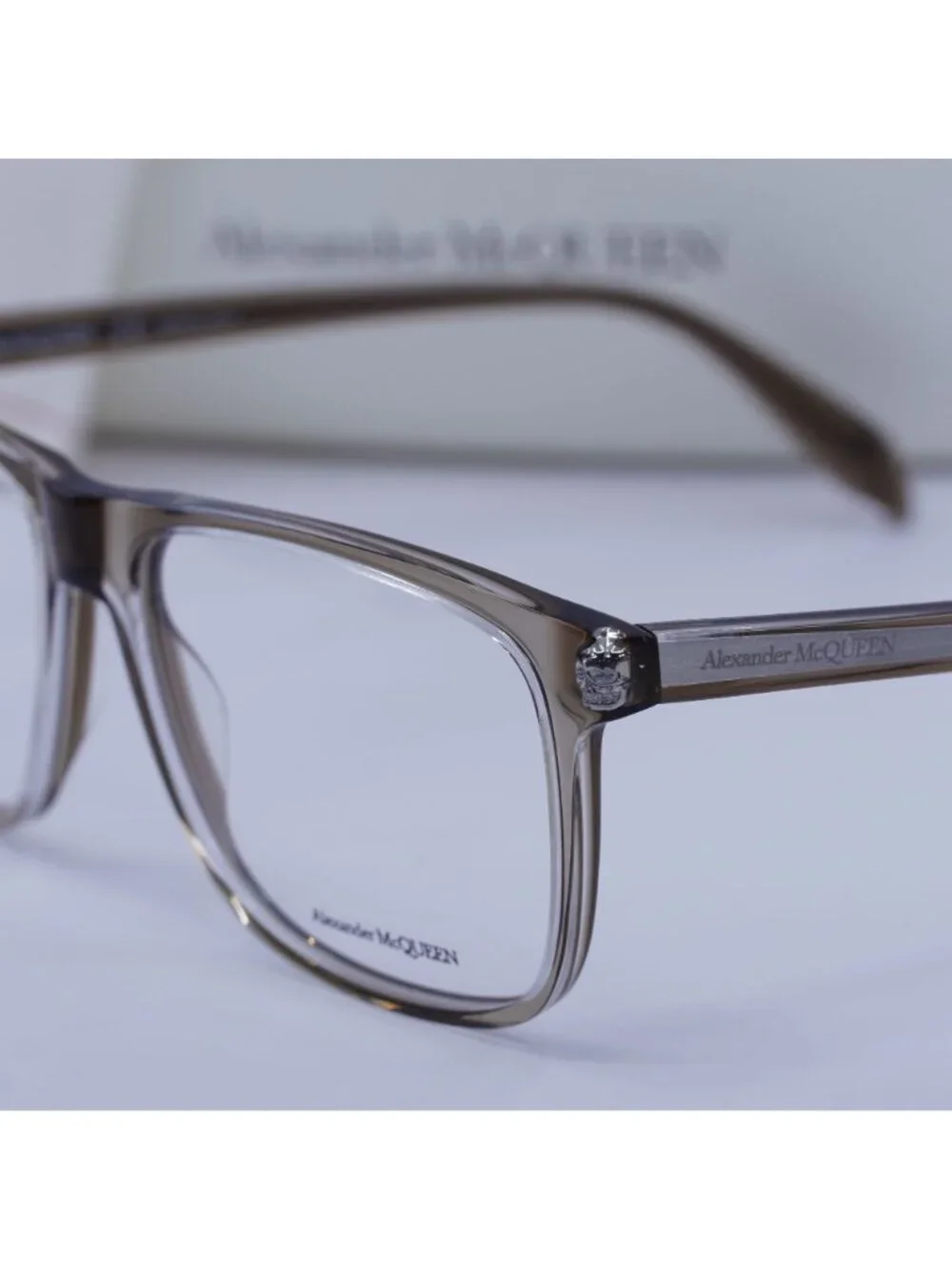 Alexander McQueen AM0247O 002 Square Eyeglasses